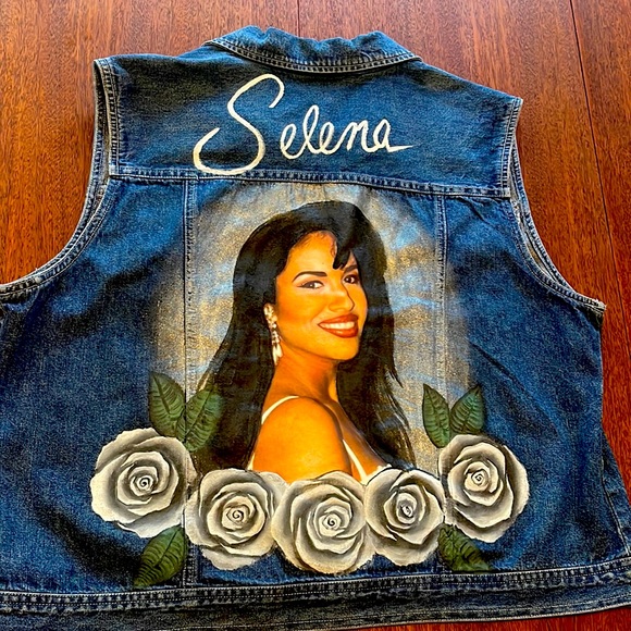 Hand painted Selena vest vintage - Picture 2 of 2